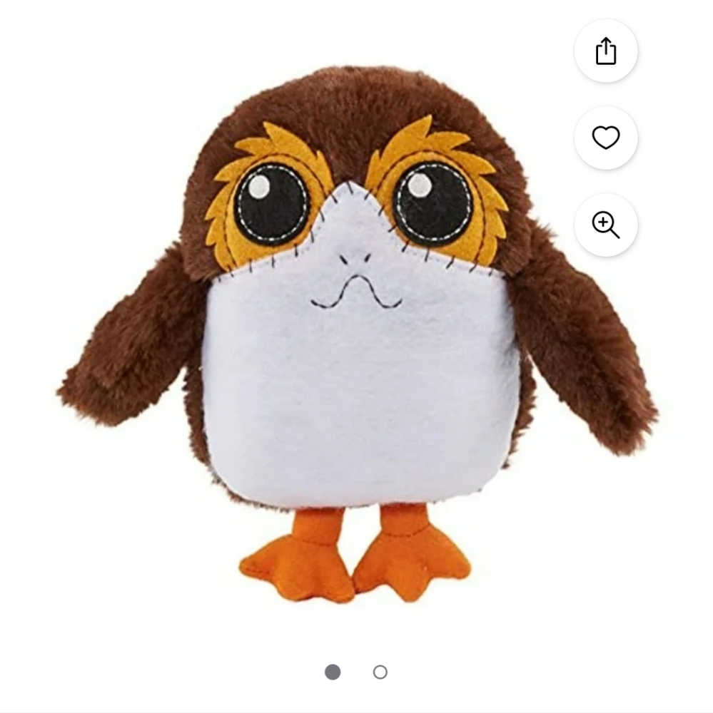 New with tags! Mattel Star Wars Galaxys Edge Porg Plush toy with sounds